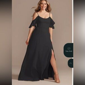 Elegant Floor Length Black Formal Dress size 16